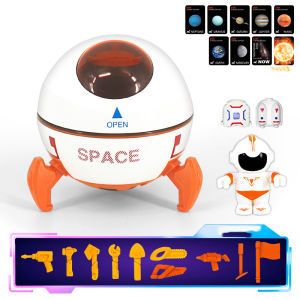 Space shuttle toys for 3 4 5 6 7 years old boys[Light and sound] 3-5 years old children space toys spacecraft model light music astronaut parent-child interactive educational toys