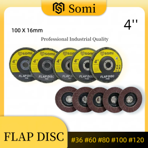 Somi Flap Disc  For Metal Wood Paint  4 " ( #36 -120) PER PCS