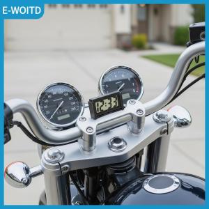 【E-WOITD】 Car Dashboard Digital Clock with Big LCD 12V Mini Portable Time Display for Vehicle Interior Enhancement
