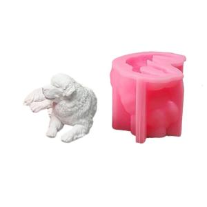Dog Animal Figurine Silicone Molds Epoxy Resin Molds for Making Fondant Silicone Molds for Chocolate Cake Baking