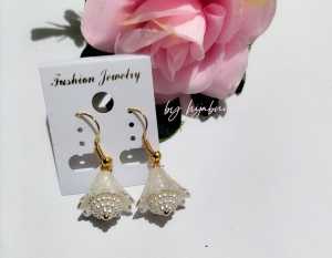 Hijabnur1 - Sepasang Anting Hijab Manik Mote Handmade
