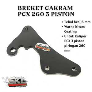 Breket Cakram Untuk Caliper Pcx Lokal 3piston Semua Jenis Motor Posisi Cakram Kiri
