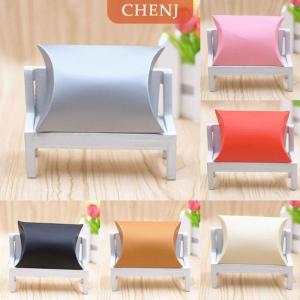 [COD] CHENJ กล่องขนมกระดาษทรงหมอนสำหรับเทศกาลคริสต์มาสถุงของขวัญคราฟท์50ชิ้น ล็อต