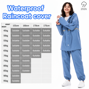 DIODIY Raincoat Waterproof Rain Coat for Women Motorcycle with Pants Thickened Suits Reflector