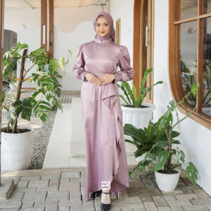 Sarayu Dress Bridesmaid Kondangan Wisuda Gamis Pesta Polos Mix Payet