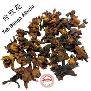 100 Gram - He Huan Hua 合欢花 Teh Bunga Albizia - Natural Organic Julibrissin Chinese Flower Tea