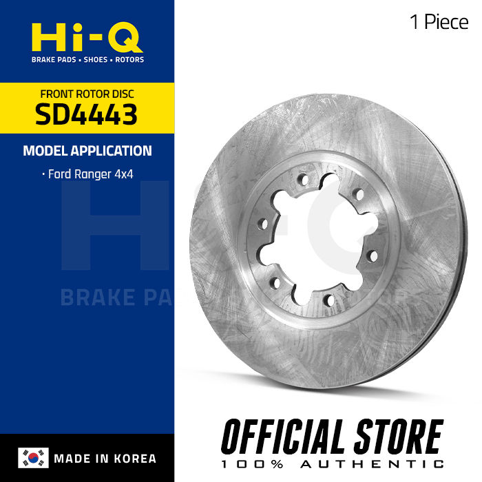 Ford Ranger Disk Solid Roadfit Hi-Q Front Brake Rotor Disc for Ford Ranger 4x4, 1PC SD4443 ...