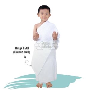 Kain Ihram Anak Muslim Tebal Dan Halus Baju Ihram Anak Motif Kotak Kain Ihrom Anak Temurah