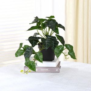 DEER Hotel Balcony Garden Decor Desk Office Tree Bonsai Living Room Simulation Plants Turtle Leaves Green Plant Fake Plant