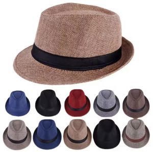 Summer sun beach adult leisure straw hat jazz hat top hat