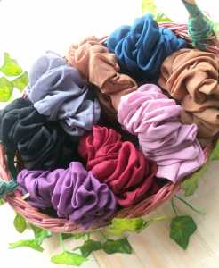 Cepol hijab jumbo ikat rambut mawar Scrunchie