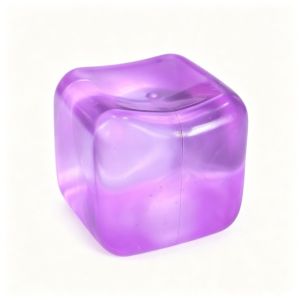 TEWUB Soft Texture Ice Cube Squishy Toy Solid Color Transparent Ice Cube Squeeze Toy Funny Slow Rebound Ice Cube Fidget Toy Kids Play