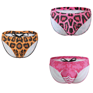 Phong Cách Người Đàn Ông Quần bơi cạp trễ Tóm Tắt Đồ Lót Báo In Đồ Bơi Tam giác Mềm Mại Co Giãn đồ lót đi bơi Thoáng Khí