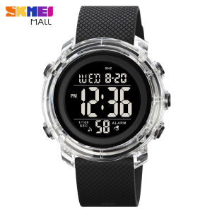 SKMEI 1996 Men/ Women Transparent Fasion Series Electronic Watch  46mm Watch Dial 50M Waterproof