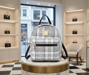 bag for woman plaid backpack Korean style fashion backpack color contrast handbag bag pack