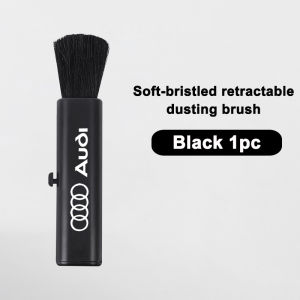 เหมาะสำหรับรถ Audi A1 A3 8P 2.11gal A4 A5 B6 B7 A6 A7 C5 C6ที่กำจัดฝุ่น4F แปรงทำความสะอาด Q3 Q7 Q8 TT S3 S4แดชบอร์ดตะเข็บแปรงทำความสะอาดรถ RS นุ่มแปรงปัดแก้มพับเก็บได้