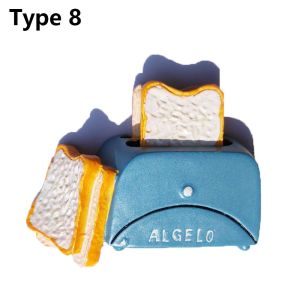 GS 1PC Creative Refrigerator Ornament Kitchen Tools Fridge  Cartoon Food Shape Bread Egg Milk ic Stickers