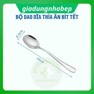 Bộ Dao Nĩa Thìa Ăn Bít Tết Thép Không Gỉ - Sang Trọng Sắc Bén Bền Đẹp