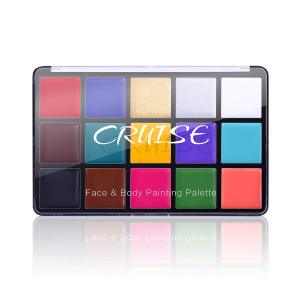 UCANBE Face Body Paint Oil Professional 15 Colors FX Makeup Palette- Non Toxic Hypoallergenic Safe Facepaint for Halloween Cosplay Costumes Parties and Festivals