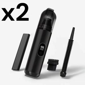 Rechargeable Wireless Vacuum Cleaners Portable Handheld Vacuum Cleaner Car Handy Vacuum Cleaner Wet and Dry Vacuum Cleaner Strong Suction Green Light Reveals Dust