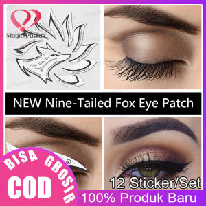 12 Sticker/Set Eyeshadow Eyeliner Removable Viskositas Rendah Riasan Mata Cetakan Eyeliner Alat Bantu Membuat Eyeliner