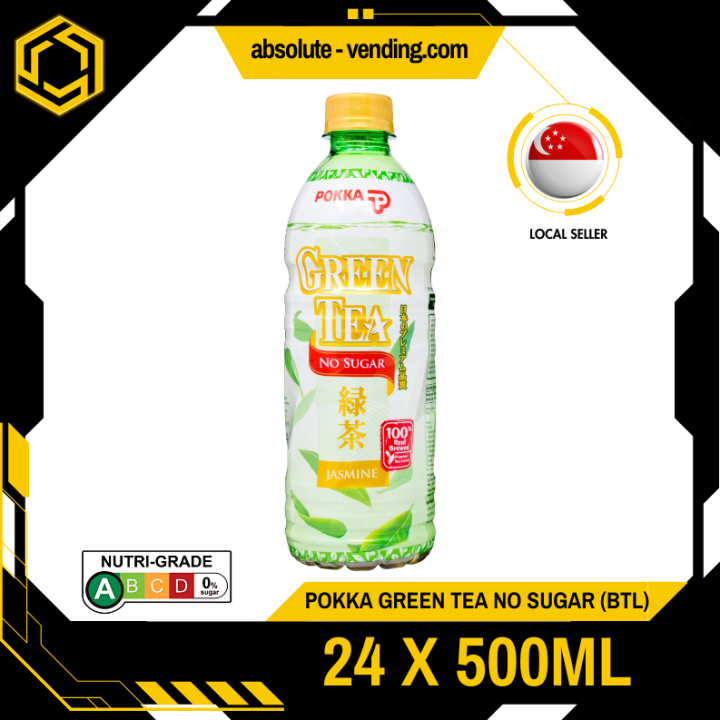POKKA Jasmine Green Tea - No Sugar 500ML X 24 (BOTTLE)
