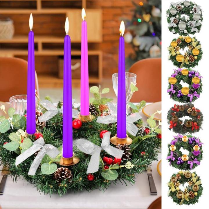 Candle Rings Wreaths Candle Garland Ring Candle Holder Exquisite