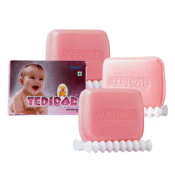 Pack of 10 Piece TEDIBAR 100 SoapFree Baby Bathing Bar For Baby
