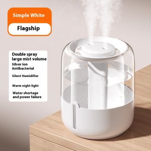 Health Humidifier 6.8 L Lager Ultrasonic Air Purifier Diffuser Humidifier for house Bedroom LED Night Light Type-C Dual Holes