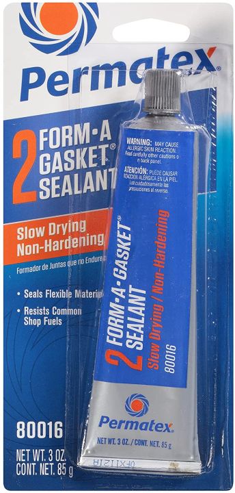 Permatex 2 Form-A-Gasket Sealant Slow Drying Non-Hardening, 3 oz. / 85g ...