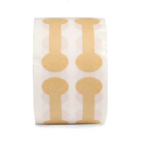 500 cái tự dính Barbell Stickers nhãn xách tay nhãn giá giấy kraft nhãn giá hiển thị