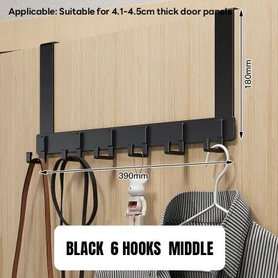 🇸🇬No Drill Door Hanger Hooks Over The Door Hook Hanger For Kitchen Bathroom Bedroom door behind hanger 门后挂钩