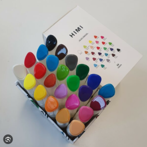 Sáp Màu Sáp Lụa HIMI Silky Crayon Vẽ trên nhiều chất liệu 12/24 Màu (Tặng kèm giấy vẽ)