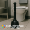 Heavy-Duty Telescopic Toilet Plunger – High-Pressure Bellows Drain Unblocker. 