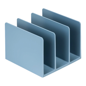 ABS Book End สำหรับชั้นหนังสือ3ช่องประหยัดพื้นที่หนังสือที่กั้นหนังสือชั้นวางแสดงนิตยสารที่กั้นหนังสือ