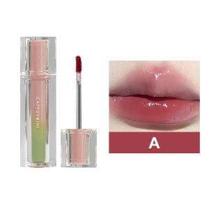 VEDO 💕COD Lip Glaze Kaca Untuk Wajah Lip Gloss Kaca yang Melembabkan Lipstik Lip Glaze dengan Water Glossy