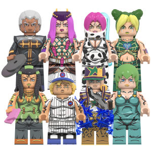JOJO Anime Enrico Pucci Jolyne Cujoh Kujo Jotaro Emporio Alnino Narciso Anasui Building Blocks Toys