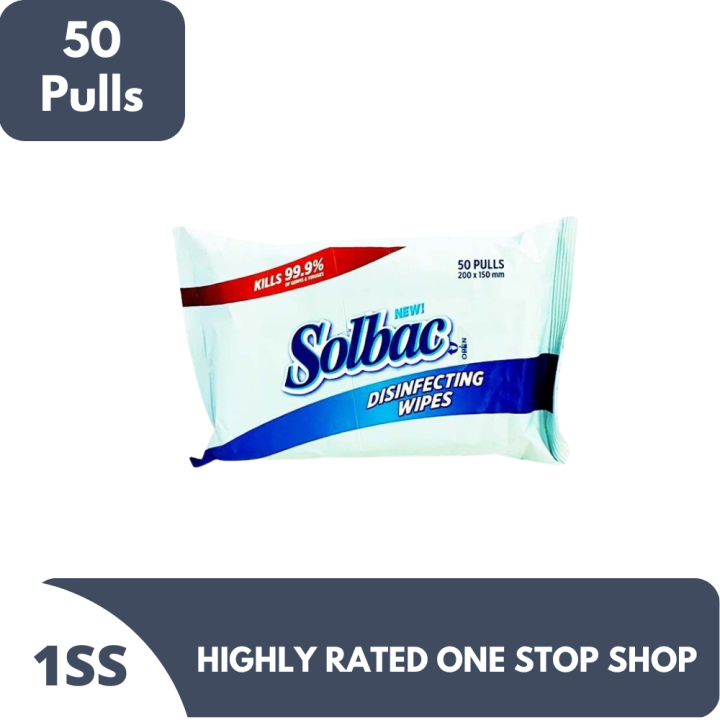 Solbac Disinfecting Wipes 50 Pulls