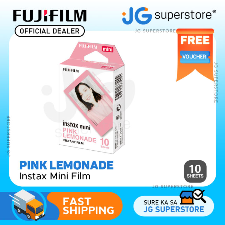 Fujifilm Instax Pink Lemonade 10 Sheets Film for Fujifilm instax Mini  Cameras JG Superstore Lazada PH