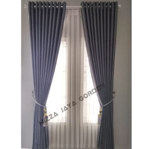 Gorden Blackout Imfort Premium Quality Bahan Tebal Halus Dan Mewah Model Smokring Minimalis MurahHordeng Jendela Dan Pintu Kamar Atau Ruang Tamu Motif Embos Abu abu Hitam MinimalisGorden Ruang Tamu Model TerbaruGorden pintu minimalis murahTiraiTabir.