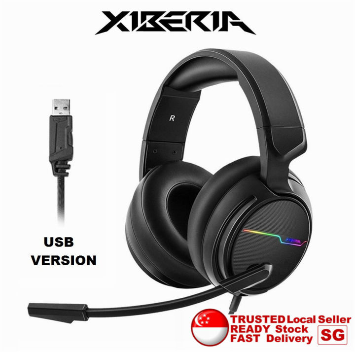 Xiberia V20 Gaming Headset for PS4 Headsets With USB Game Headphones PC Gamer Earphone Mic Led Lazada Singapore
