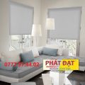 (Rèm ngang 0.8m) Rèm cuốn, rèm sáo cuốn vải trơn 6 màu, chống nắng 100%, đặt theo yêu cầu. 
