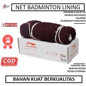 Net LINING Import - Net Badminton LINING Bagus - Net LINING jaring badminton - Net Murah - Jaring Bulu Tangkis LINING impor - Net Lapangan - Net Bulutangkis- Net Li-Ning import