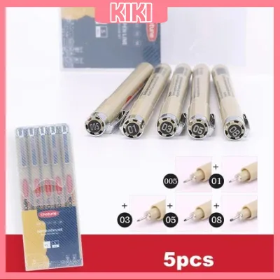 KK 12PCS Set Black Fineliner Technical Pens Quick-Drying Sketching & Drawing Pigment Liner Set