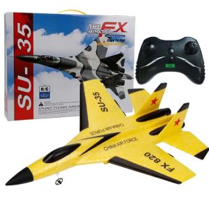 SU35 Remote Control Aircraft With LED Light Flying Model Outdoor Gliding Toy Aircraft Fx620 320