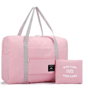 Beg Perjalanan Besar Boleh Lipat untuk Beg Bagasi Tangan Kalis Air Wanita Beg Perjalanan Tote Saiz Besar
