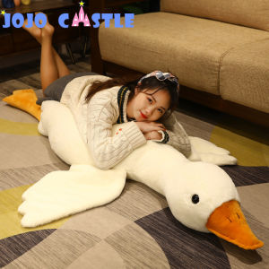 JOJO CASTLE Cute Duck Stuffed Toy Big White Goose Doll Kids Toys 50/90/130/160cm Soft Cushion Baby Sleeping Pillow Stuffed Animal Doll Girl Christmas Toys Birthday Gift Stuff Toys for Girl 重上