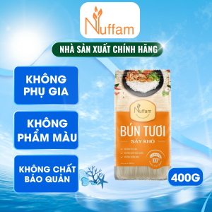 [Siêu Sale Tết] Bún Tươi Sấy Khô - Chính Hãng Nuffam - Túi 400gr