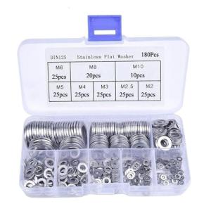 180PCS mạnh mẽ thép không gỉ máy giặt phẳng Thiết kế di động phụ kiện cho THẬM CHÍ tải phân phối dự án Nguồn cung cấp