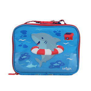 Úc smiggle ban đầu trẻ em túi đựng bữa trưa bé trai túi trái cây màu đỏ cá mập xanh Túi xách mát mẻ 9 inch